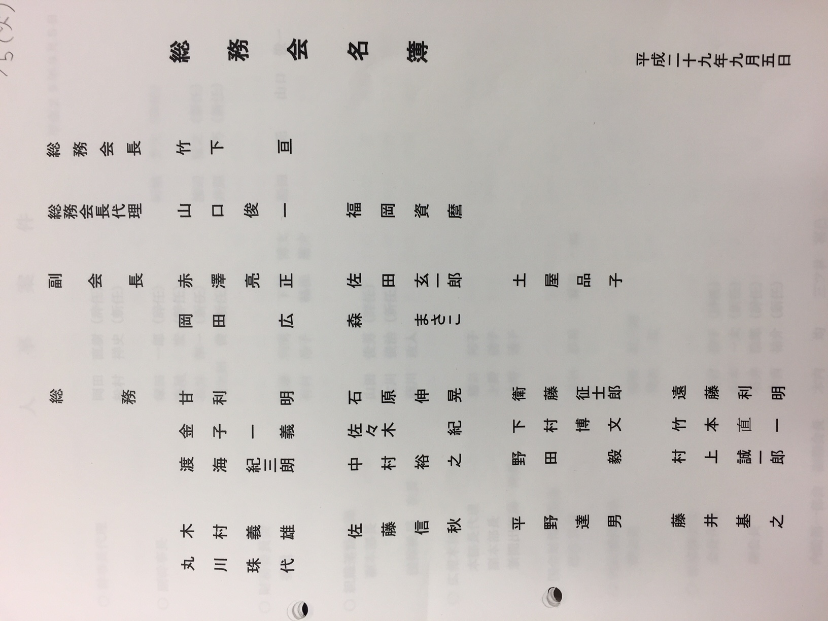 総務 会長 自民党