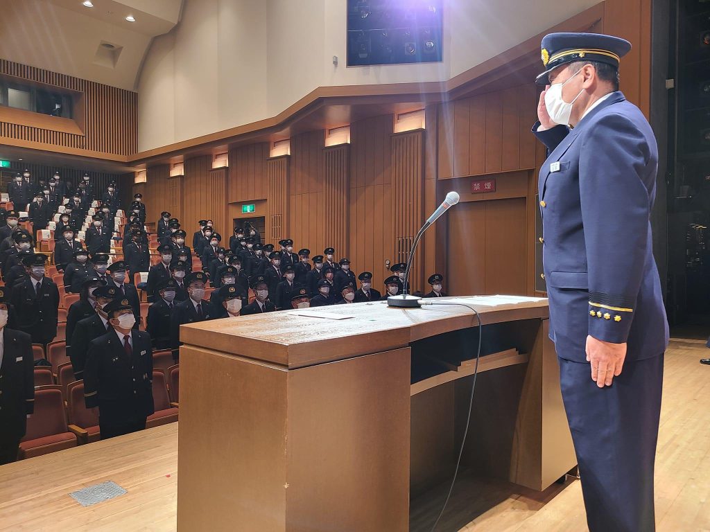 小樽市消防出初式に出席。