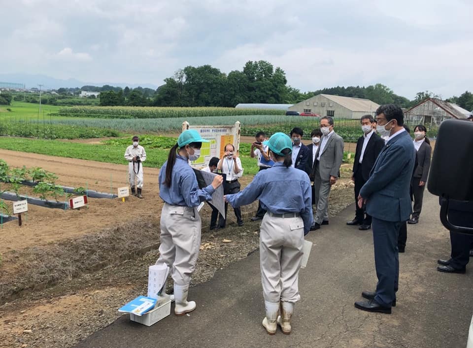 福島県立岩瀬農業高校を視察しました。