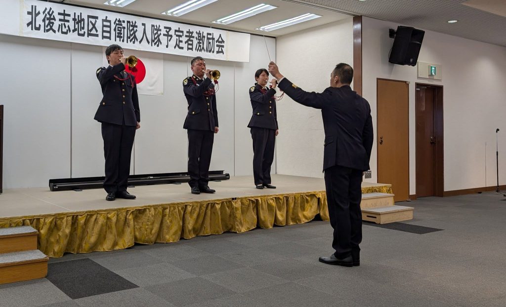 北後志地区自衛隊入隊予定者激励会に出席。