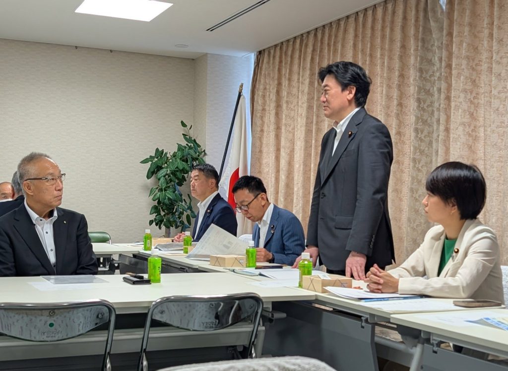 北海道漁連と自民党北海道両院議員との要望会に出席。