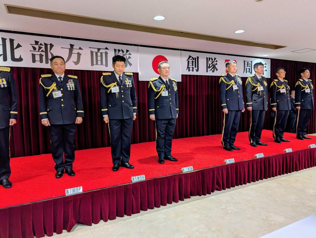 陸上自衛隊　北部方面隊　創隊73周年記念式典祝賀会に出席。
