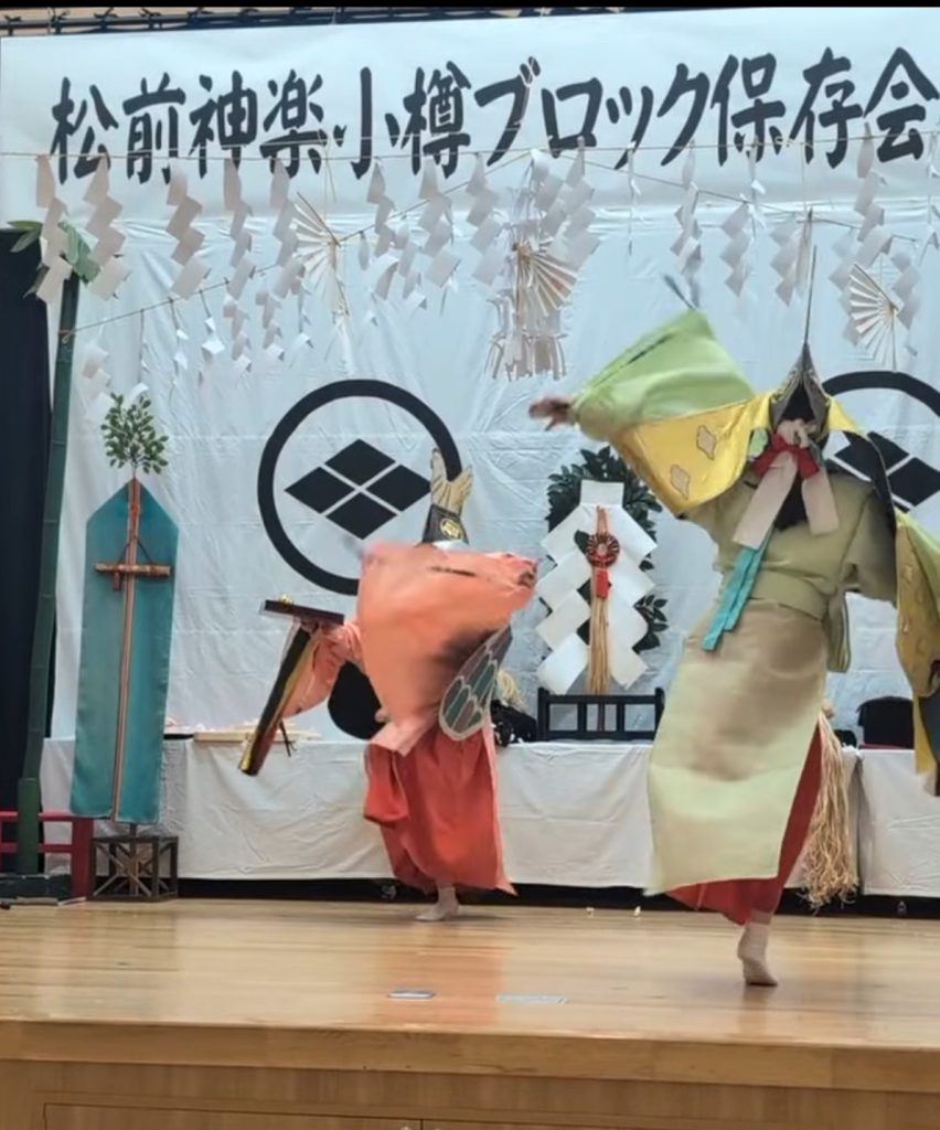 松前神楽公演に、共和町にお邪魔しました。